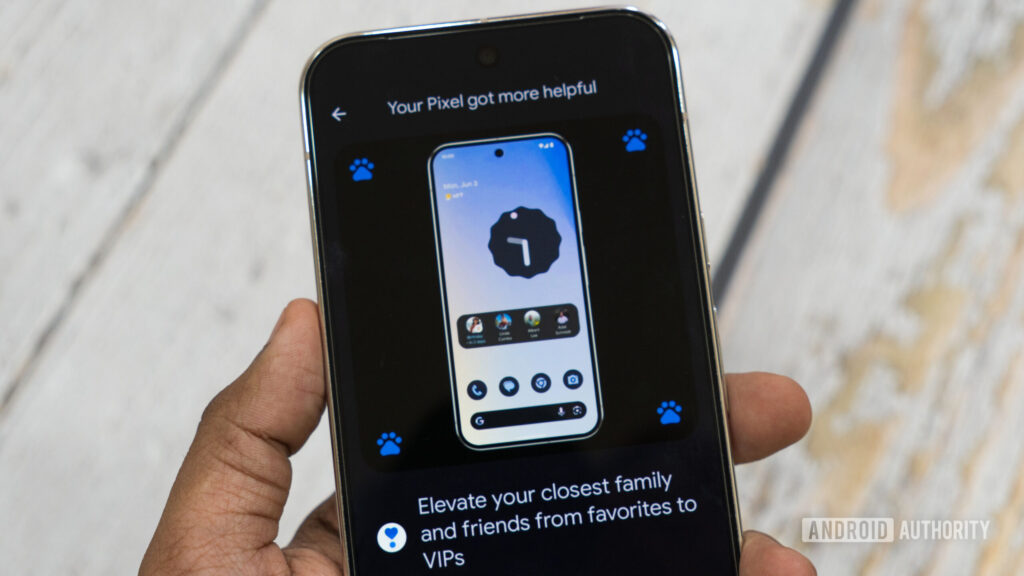 Here is a good look at the upcoming Pixel VIPs Vegetable of Google Contact