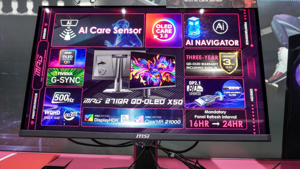 I saw 500 Herz QD Old Monitor in action-and it was as fast as it was colorful.