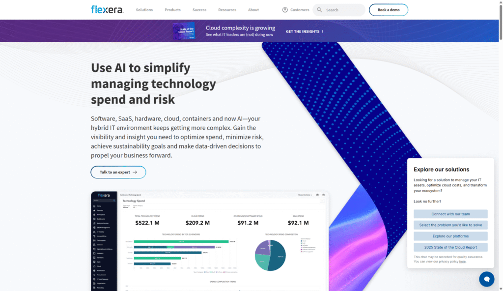 I tested Flaxra and influenced us from its view of the management of software assets in the premises and cloud environments.