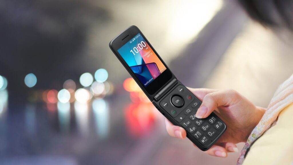 Input from social media with the metro via Mobile’s latest old school flip phone