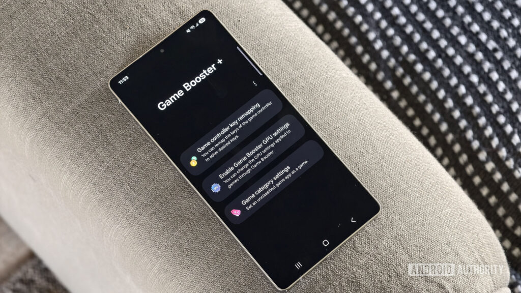 Samsung developed a game booster for an UI 8 with a large feature -filled update