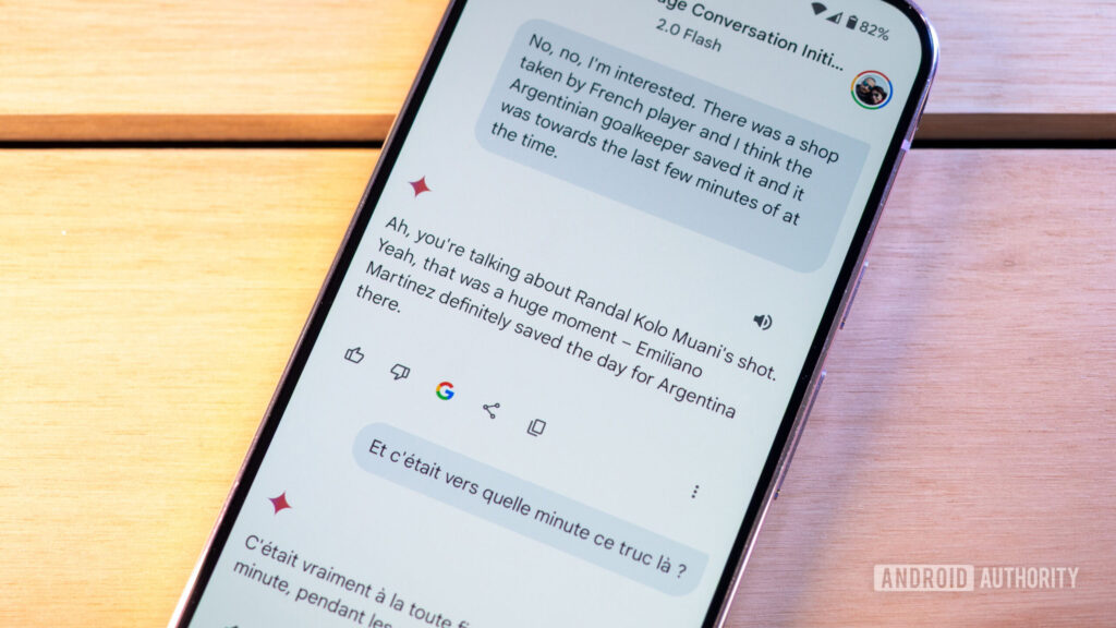 Working on an excellent use upgrade of Gemini text answers