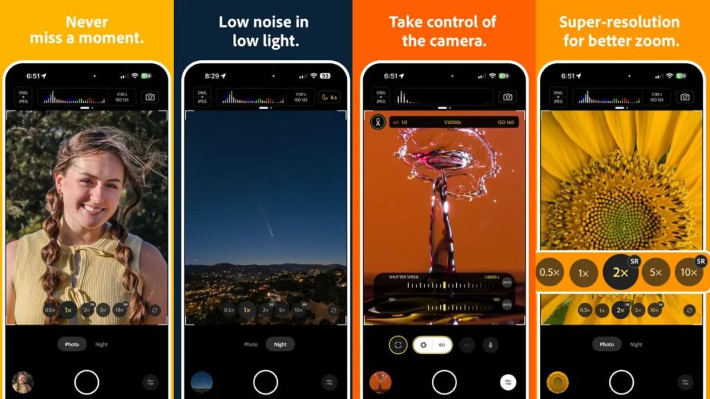 Adobe launches a camera app project Indigo for full manual control iPhone