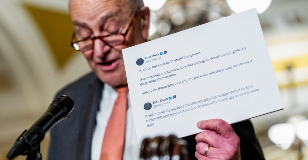 Elon Musk calls Trump’s budget bill a ‘makroo makroo’