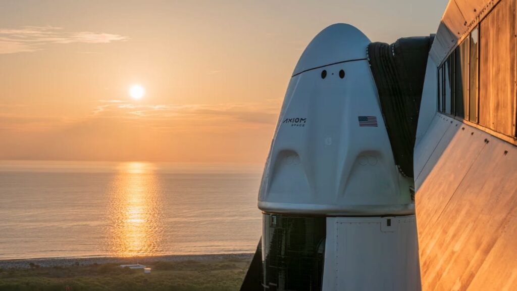 Falcon 9 booster after oxygen leak