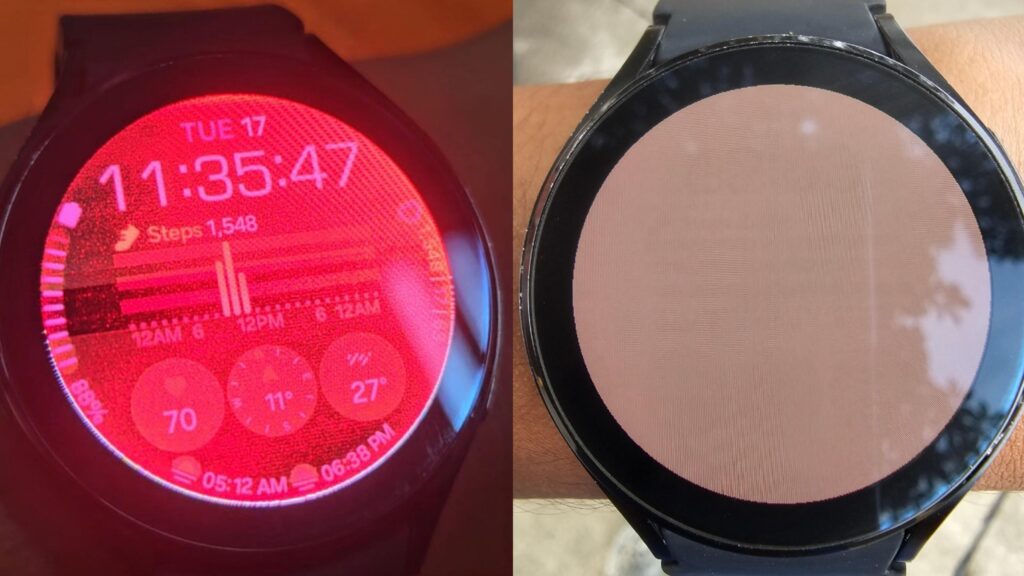 Galaxy Watch 4’s Death Red Screen is on a riot