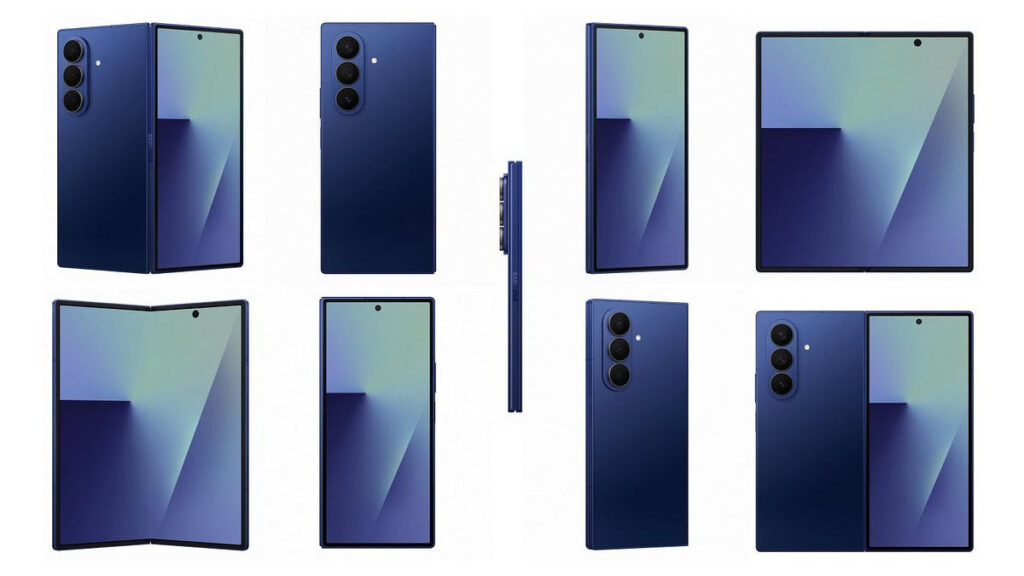 Galaxy Z Fold 7 Raders leak, and here is our first look at the Silver Shadow Model