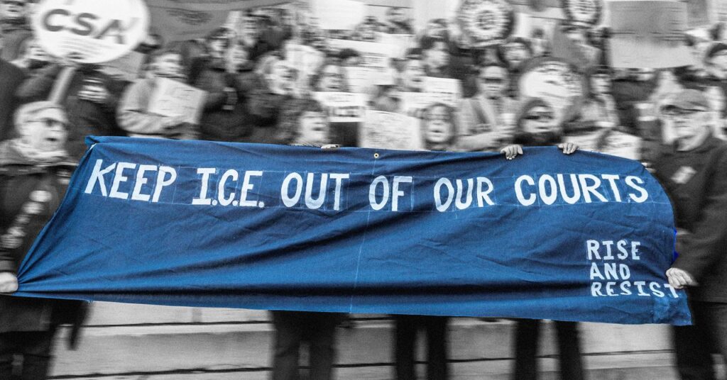 Ice quietly measures court raid rules Ice quietly measures court raid rules