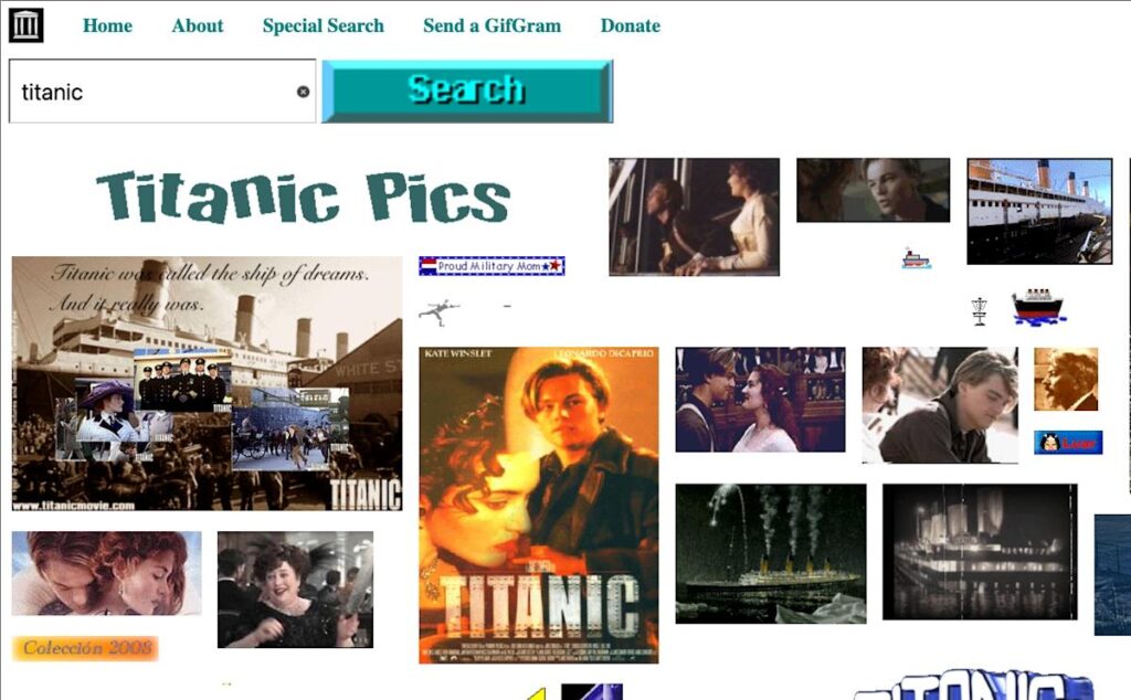 Internet Archives modernizes their geographical GIF search engine