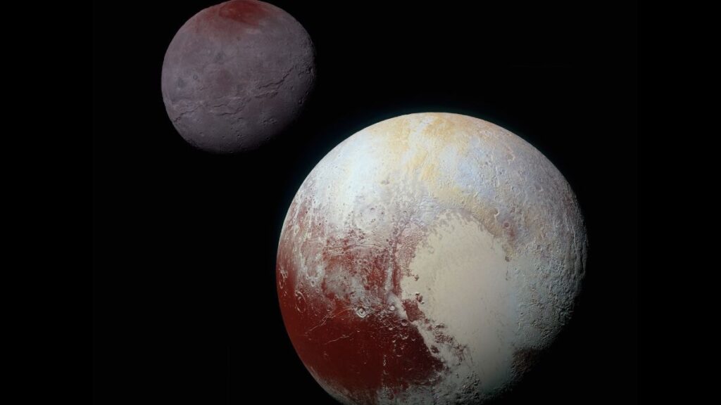 JWST shows Pluto’s HES KOLS ATTAIN, Charon’s poles paints red colors