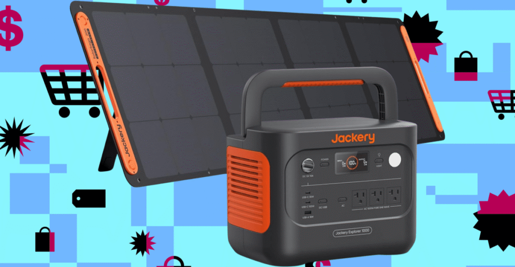 Jackri’s generator and solar panel bundle is almost half -off