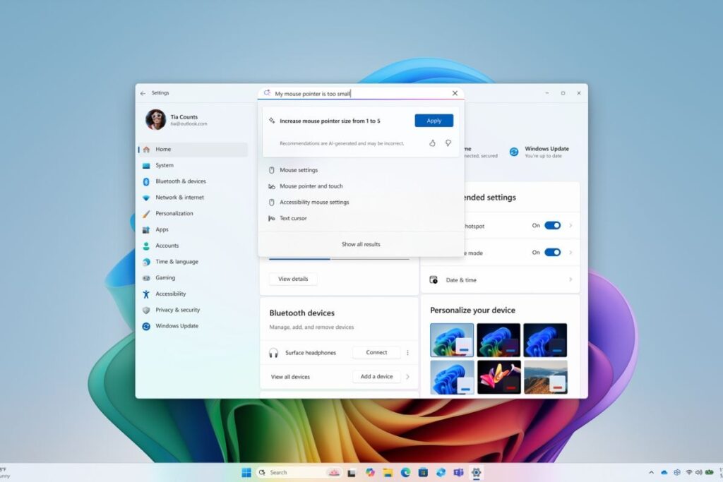 Microsoft has begun testing AI agents in Windows 11, bringing the option to share snapshots in Europe