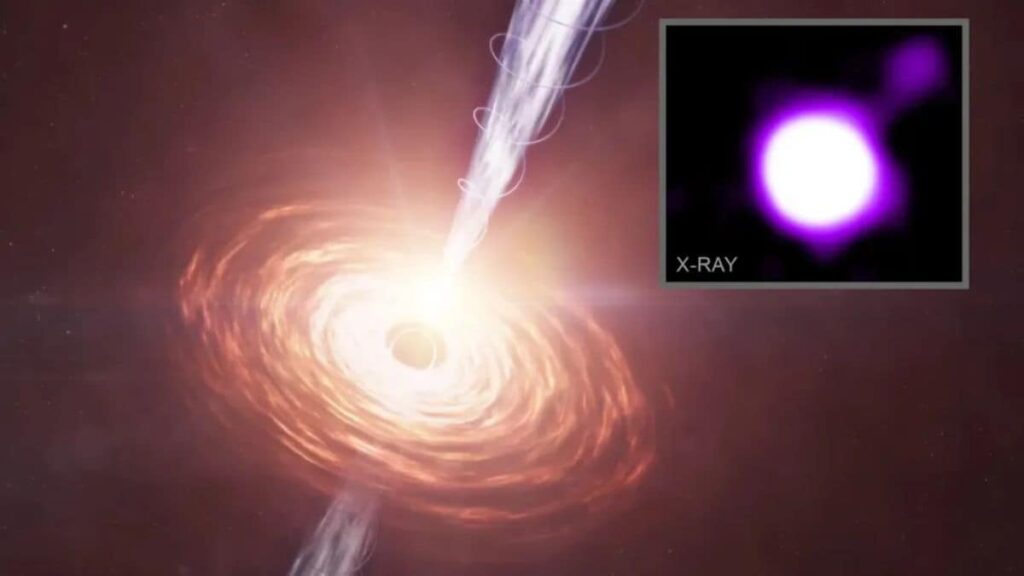 NASA Chandra Spot of X -ray jet; Telescopes to be larger larger deductions in the budget