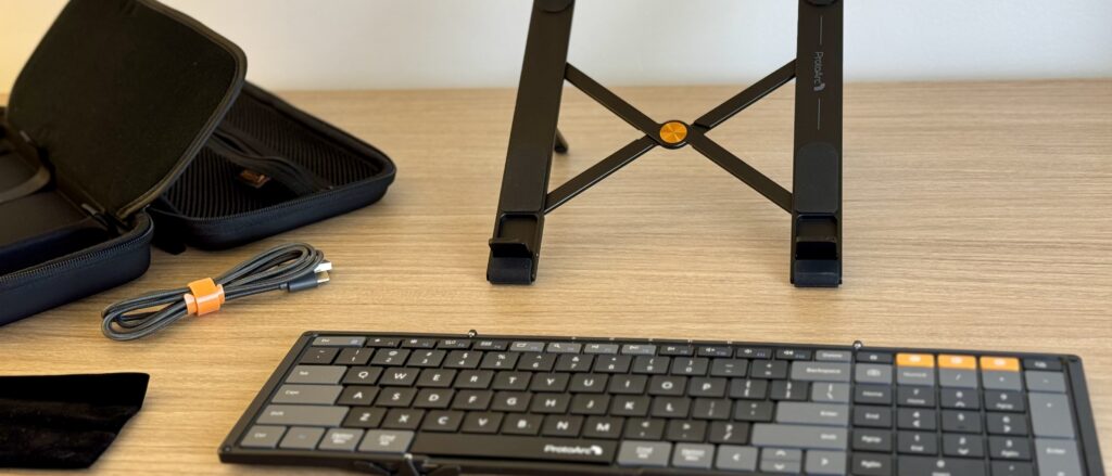 Protewark XKM01 Case Up Foldable Keyboard, Mouse, and Stand Review