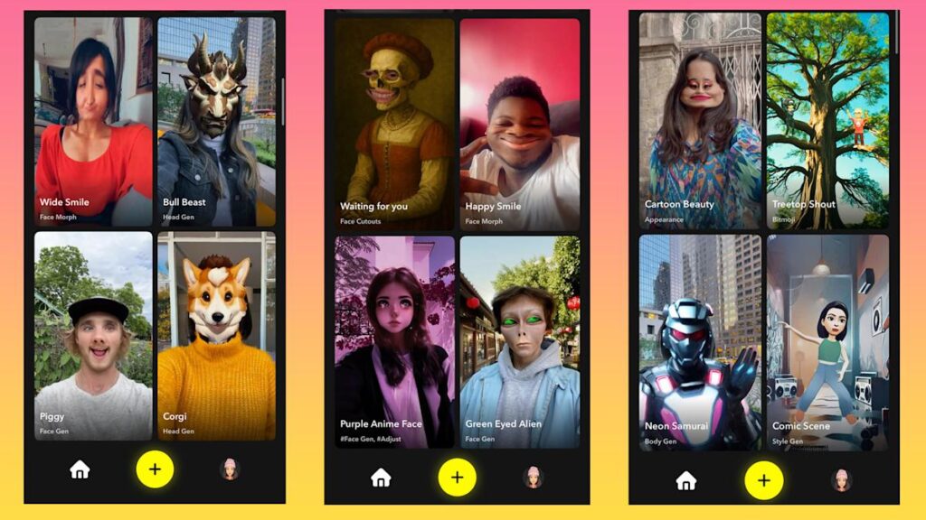 Snapchat now has a standstone app to make a realistic impact that promotes General AI