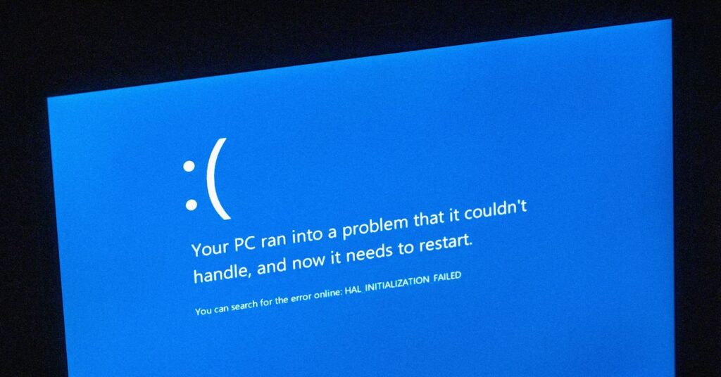 So long, the blue screen of death. Surprisingly, you will be missed
