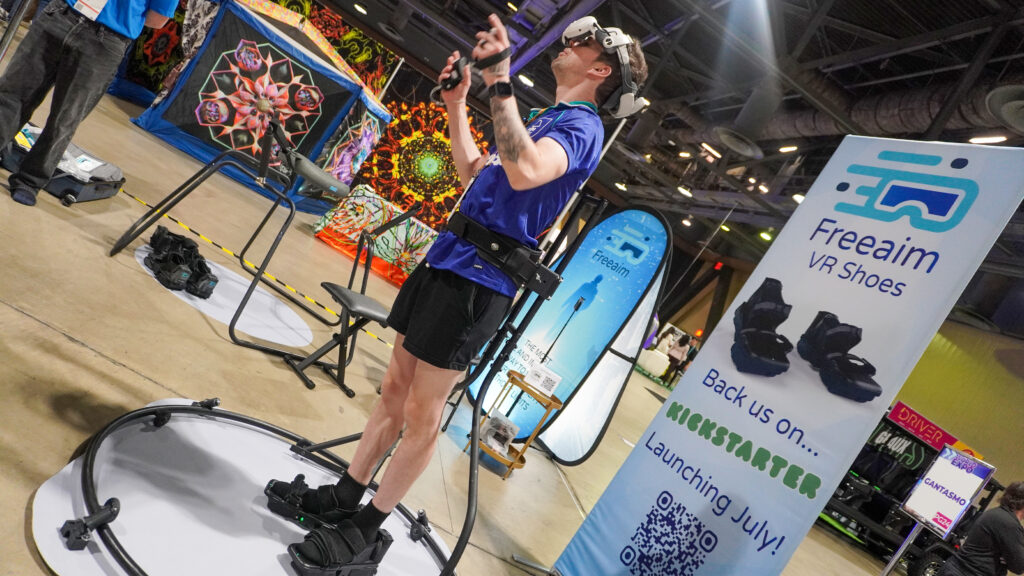 These VR shoes let me walk in place and overcome the movement of the game – and somehow I didn’t fall flat on my face