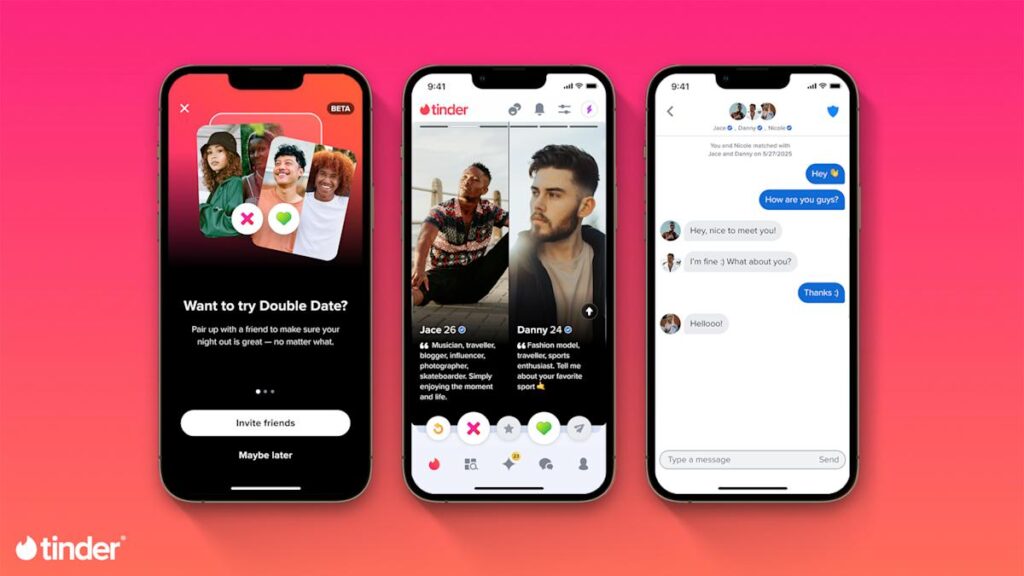 Tinder now lets you find double dates with friends