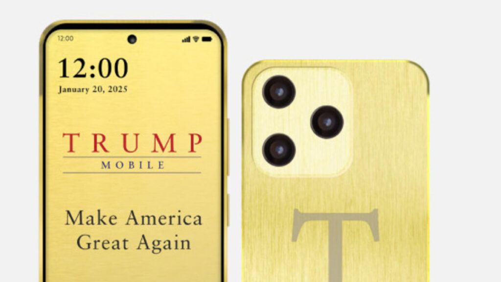 Trump entered the smartphone market with a serious Golden Phone that you would imagine