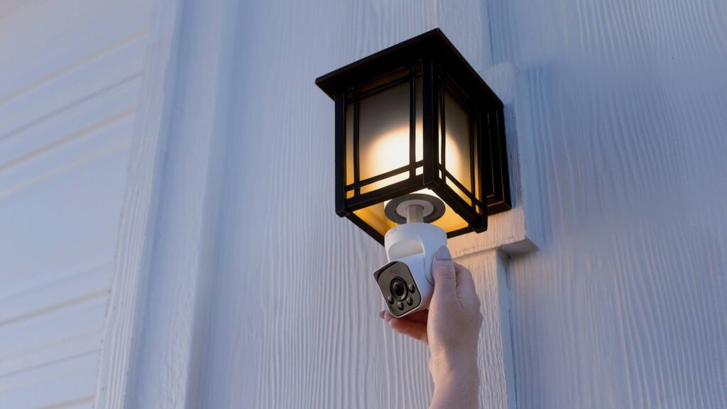 Wes just made the external security camera so easy to replace Light Bulb