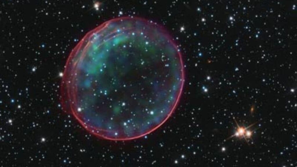 Astronomers discovered a huge supernova rest in the big magelic cloud
