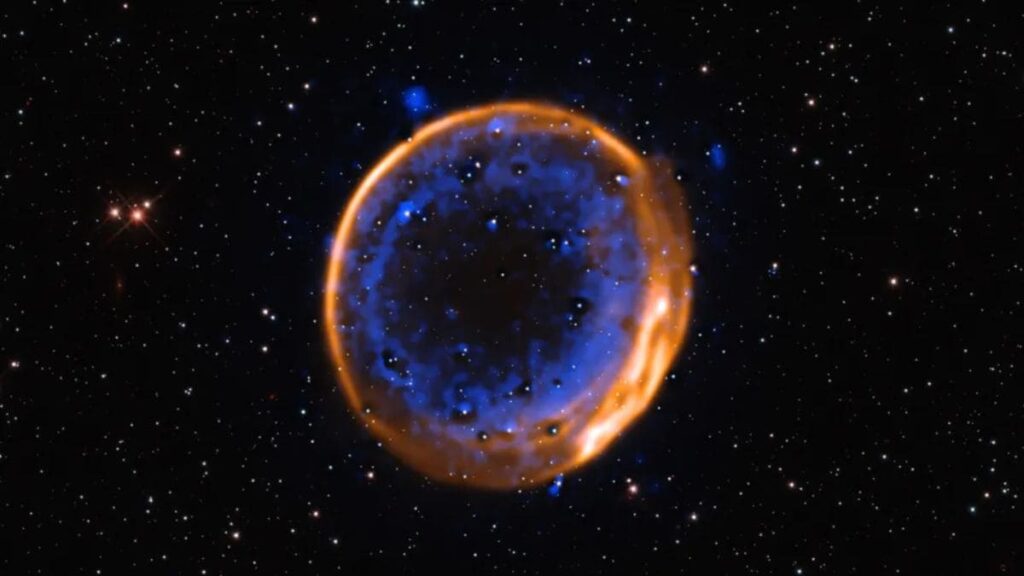 Astronomers received the first icon of a dead star that torn twice in the rare supernova event