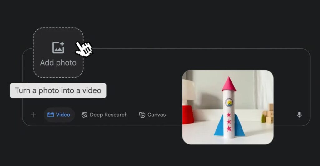 Gemini Ai can now turn photos into videos