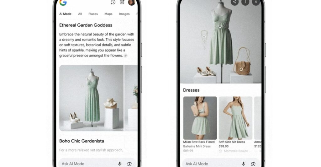 Google’s AI mode will help you buy clothes by showing you fake