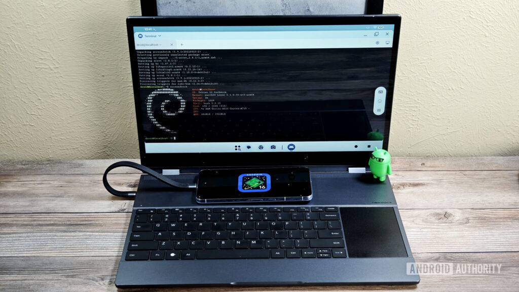 Google’s Linux Terminal plays a big role in turning Android into a true desktop OS