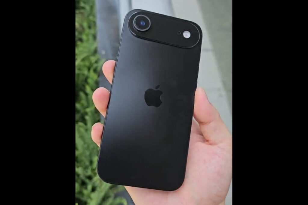 IPhone 17 Air Dummy Unit Hands on Video on the surfaces, displaying thin design