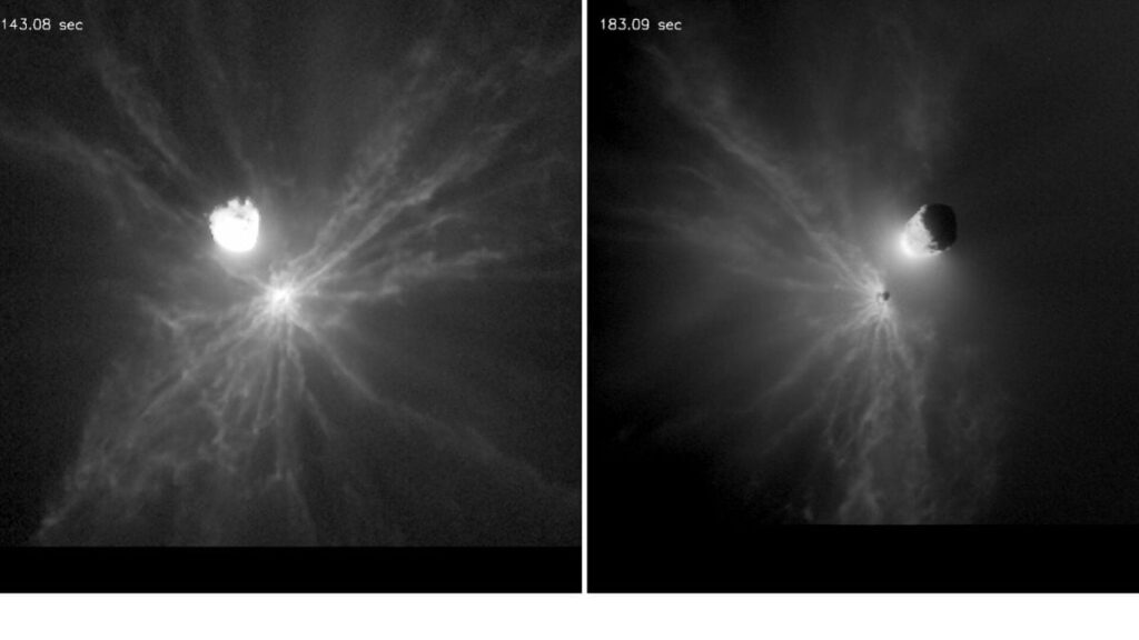 Massive stones emitted by the Dart Mission can complicate the utility of the future temptation