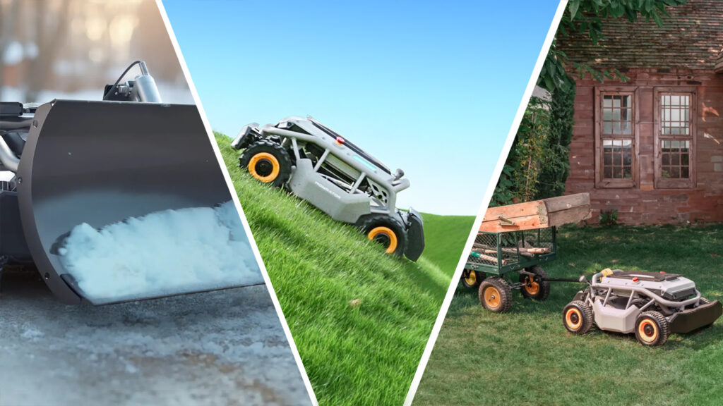 Meet with Lan Boats Transformer: Mooreter is also an ice plow, leaf vacuum and trailer hutch that tries from yard work