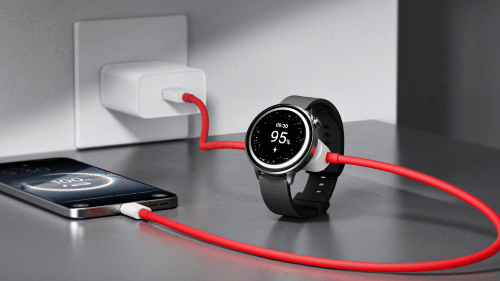 One Plus 2 -in -1 charging cable was launched. Smart Watch, the phone can charge together
