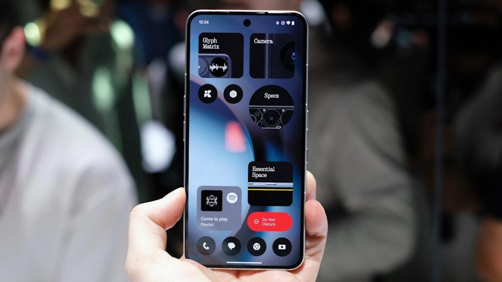 Right now a small, playful dot matrix screen in the company’s most expensive phone Right now a small, playful dot matrix screen in the company’s most expensive phone