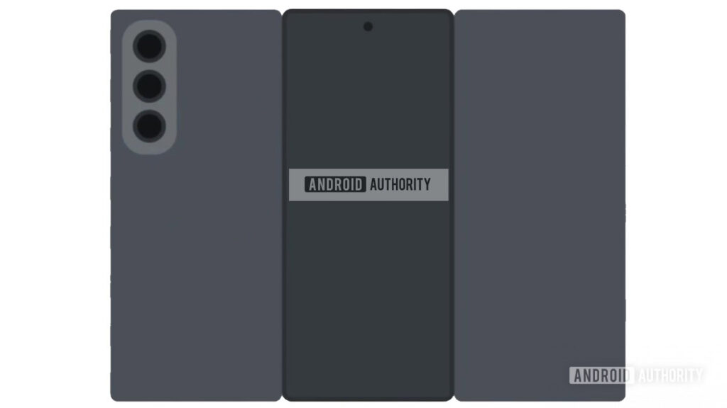 Samsung’s triangular phone was seen in an UI 8