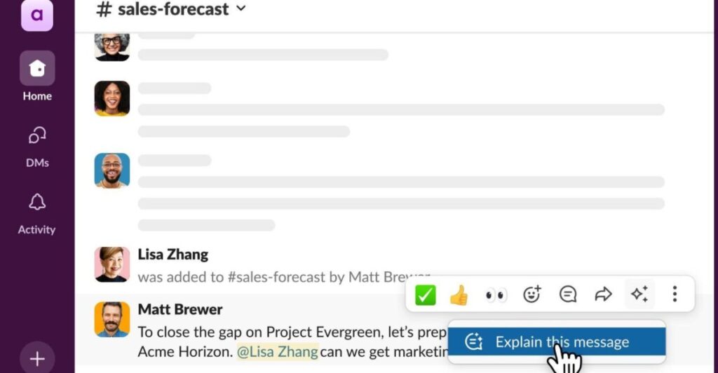 Slack says her AI gives you a sense of jargon of your company Slack says her AI gives you a sense of jargon of your company