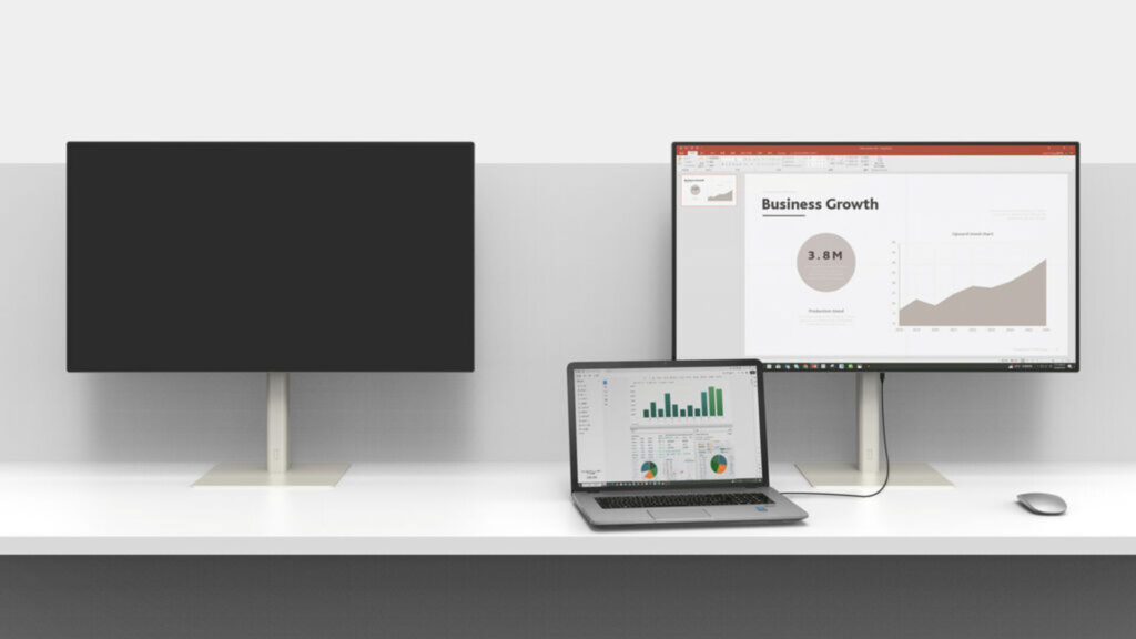 This award-winning monitor dugs everything you expect and may be confused with anyone without a USB-C port.