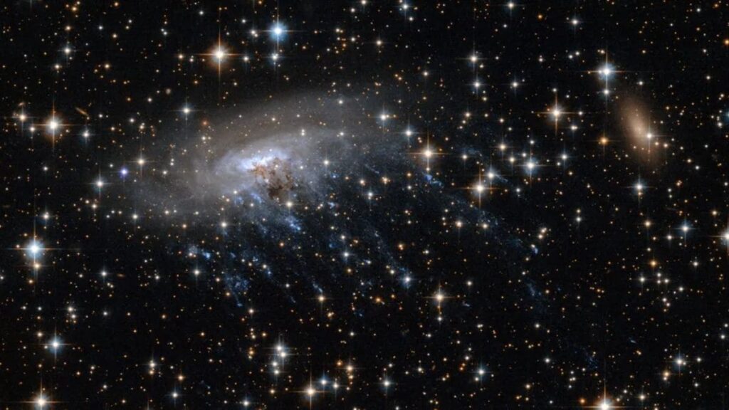 Web telescopic locations potential jellyfish galaxy 12 billion light years away