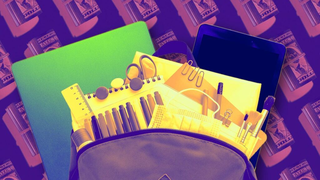 You can save money on school purchase during sales tax holidays. Is your state one?