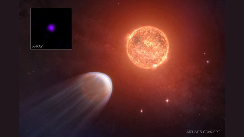 Young Explinite saw the atmosphere that was emitted under the Radio Radiation