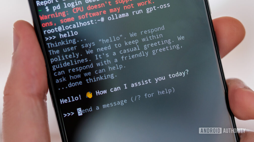 Free, Offline Chat on your phone? Is technically possible, mainly useless