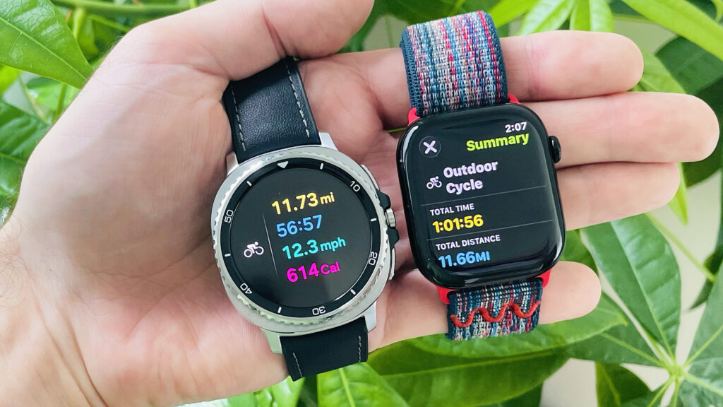 I made 12 mile bikes with Apple Watch 10 vs Samsung Galaxy Watch 8, and is a clear winner