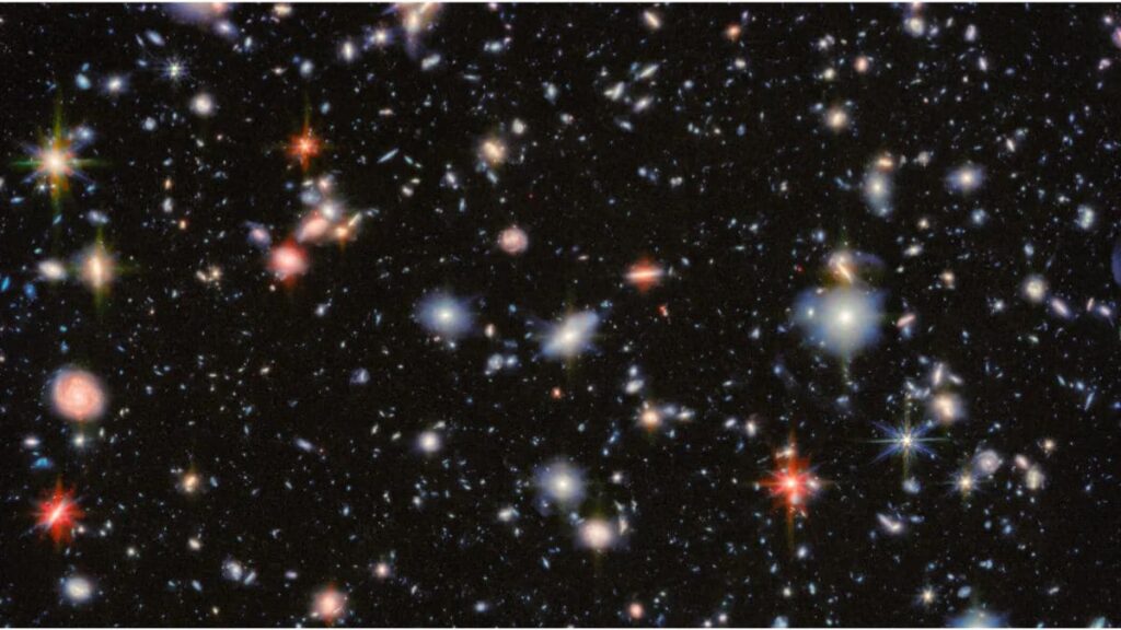 James re -imagines the deepest field of the WebSpace Telescope Hubble, exposing ancient galaxies
