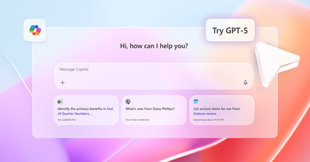 Microsoft brings GPT5 to Copalot with a new smart format