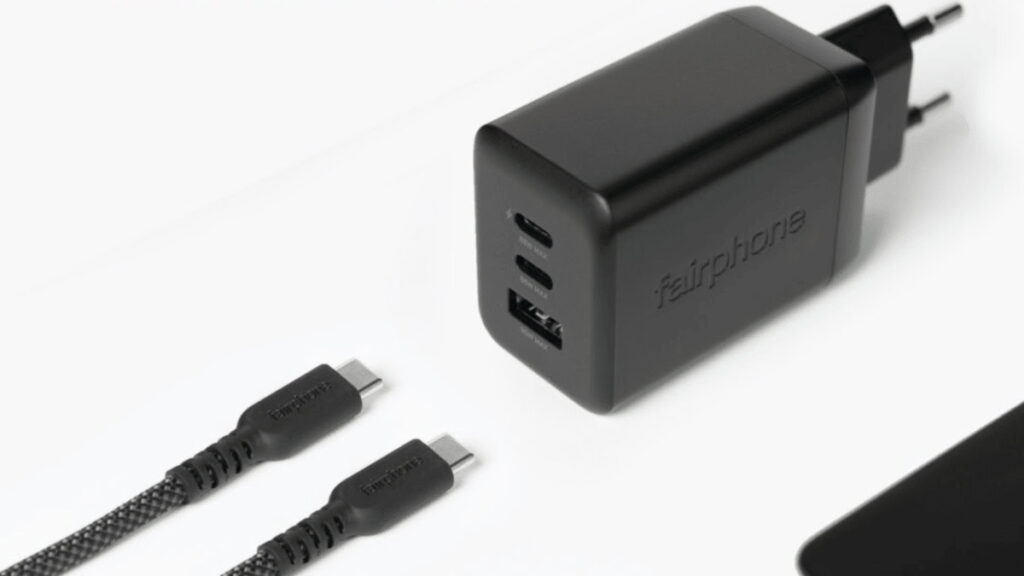 The new chargers of the Fairphone are as fast as they are environmentally friendly