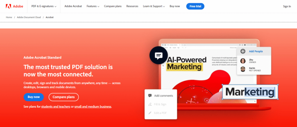 Adobe Acrobat Standard (2024) Overview